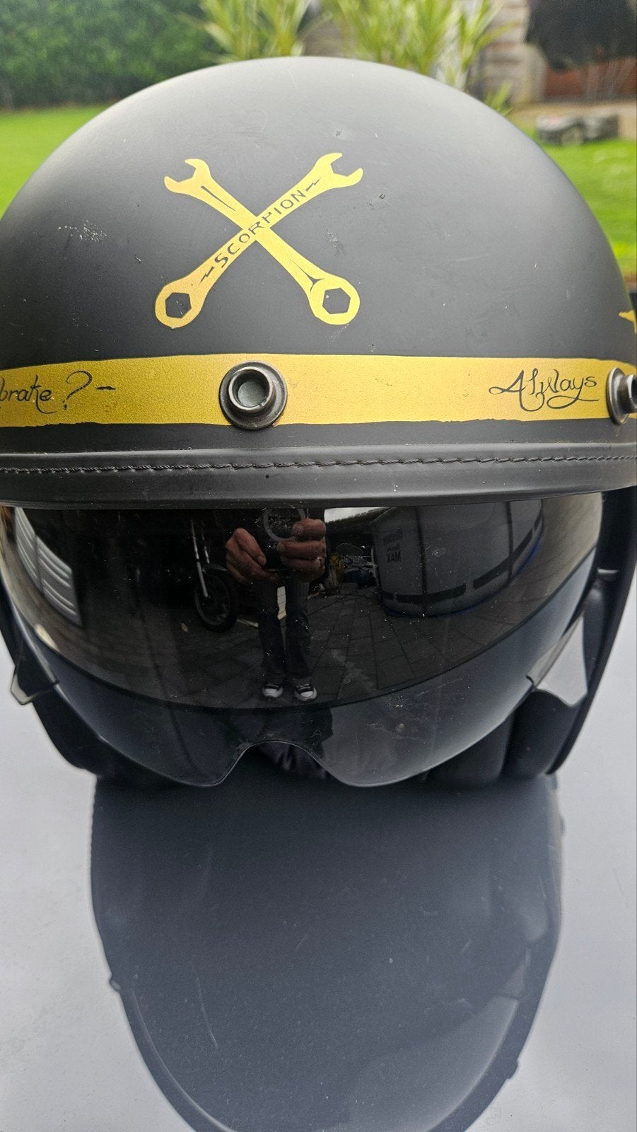 Te koop: Scorpion Belfast Fender motorhelm, Motoren, Ophalen of Verzenden, Jethelm, Overige merken