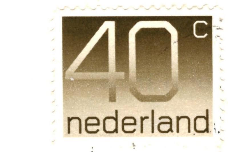 700806 Middelie NH 1977 Noordeinde Gelopen met postzegel, Ophalen of Verzenden, 1960 tot 1980, Gelopen, Noord-Holland