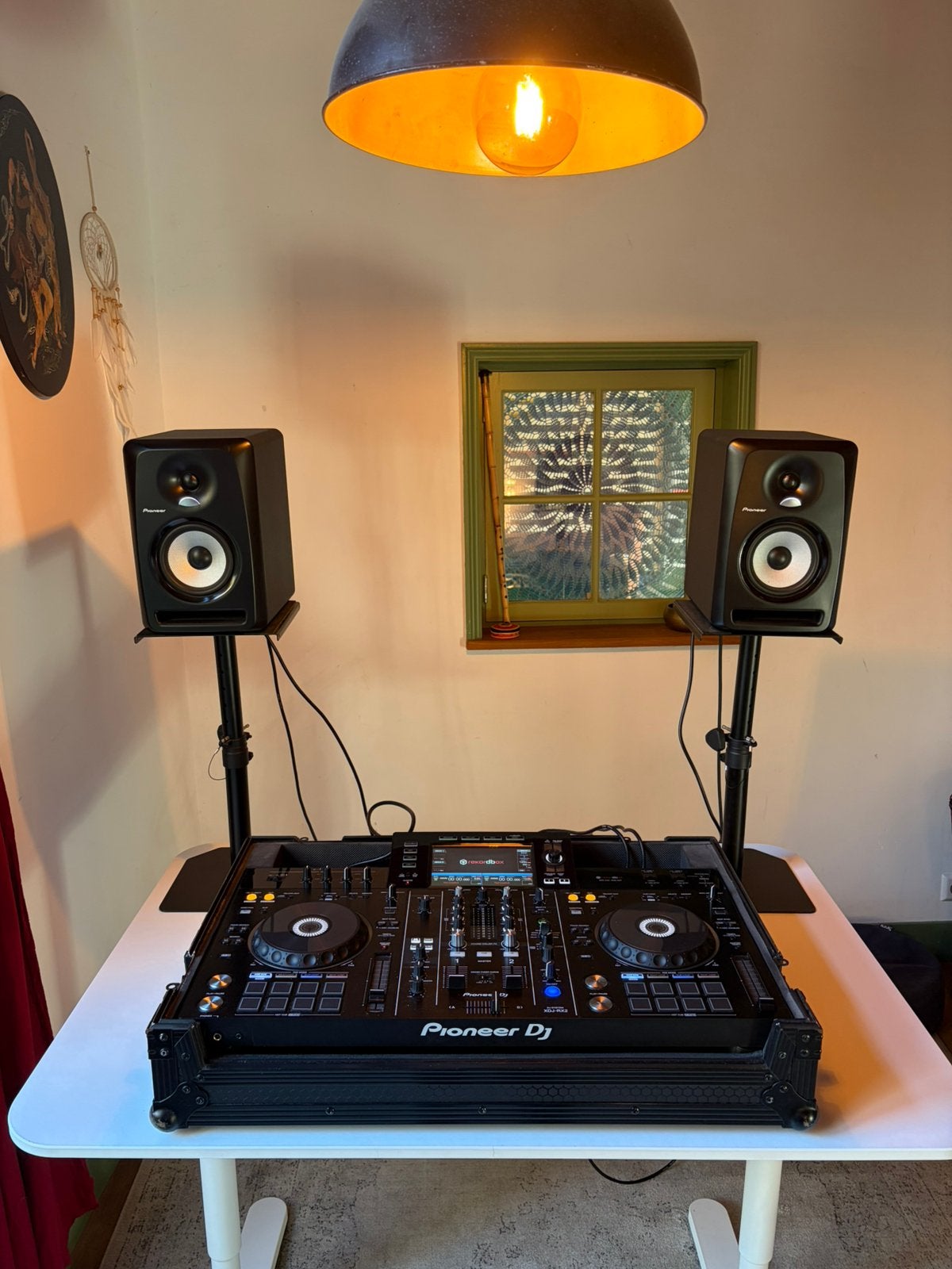 Pioneer DJ-set XDJ-RX2 + speakers, flightcase en accessoires