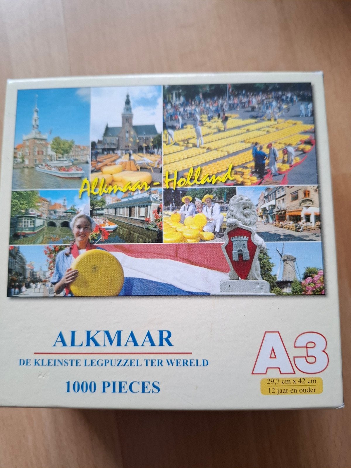 Alkmaar Holland Legpuzzel 1000 stukjes A3, Ophalen of Verzenden, 500 t/m 1500 stukjes, Nieuw, Legpuzzel