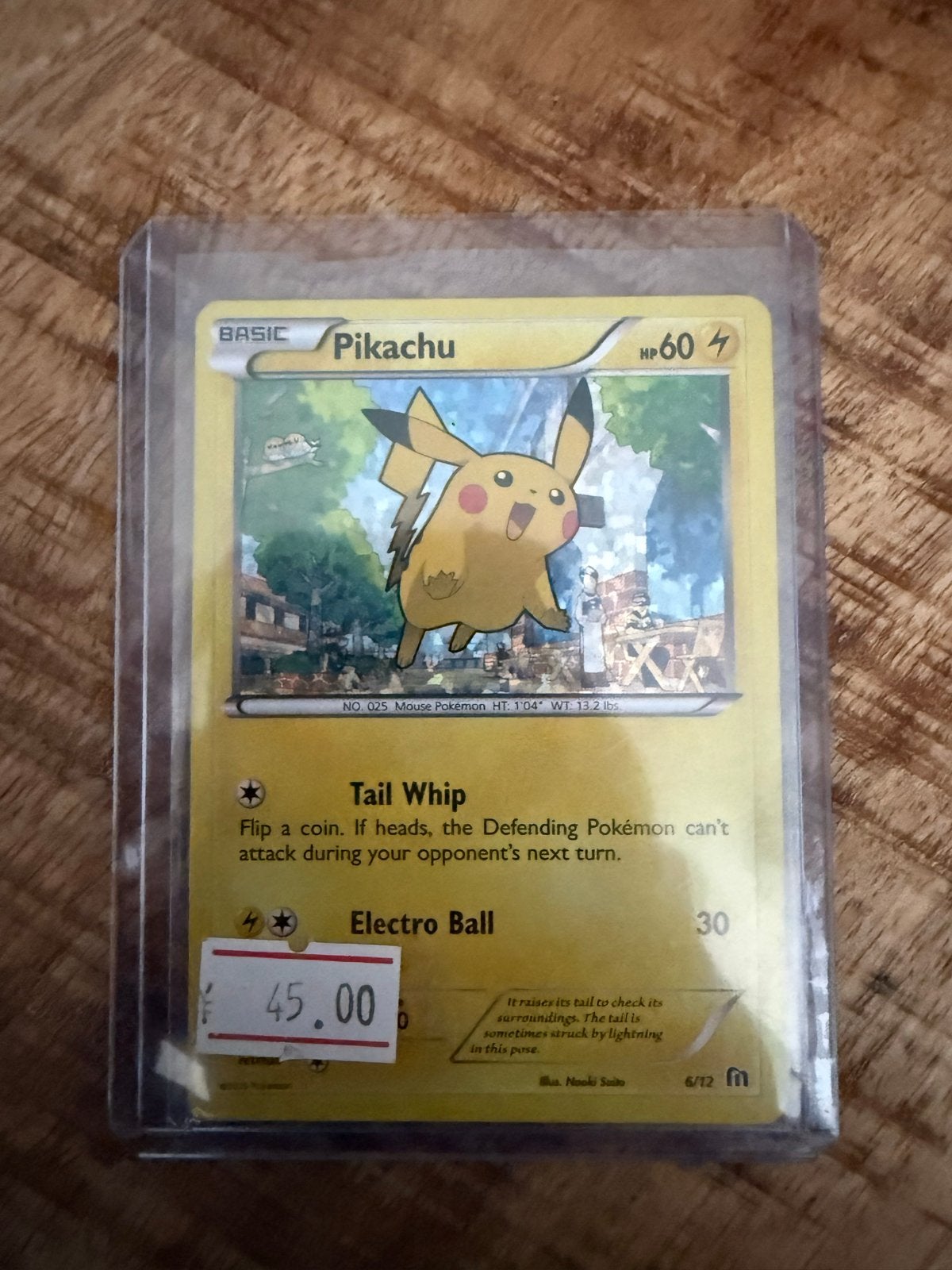 Pikachu Pokémon Kaart - Basic HP60, Ophalen of Verzenden, Gebruikt, Losse kaart