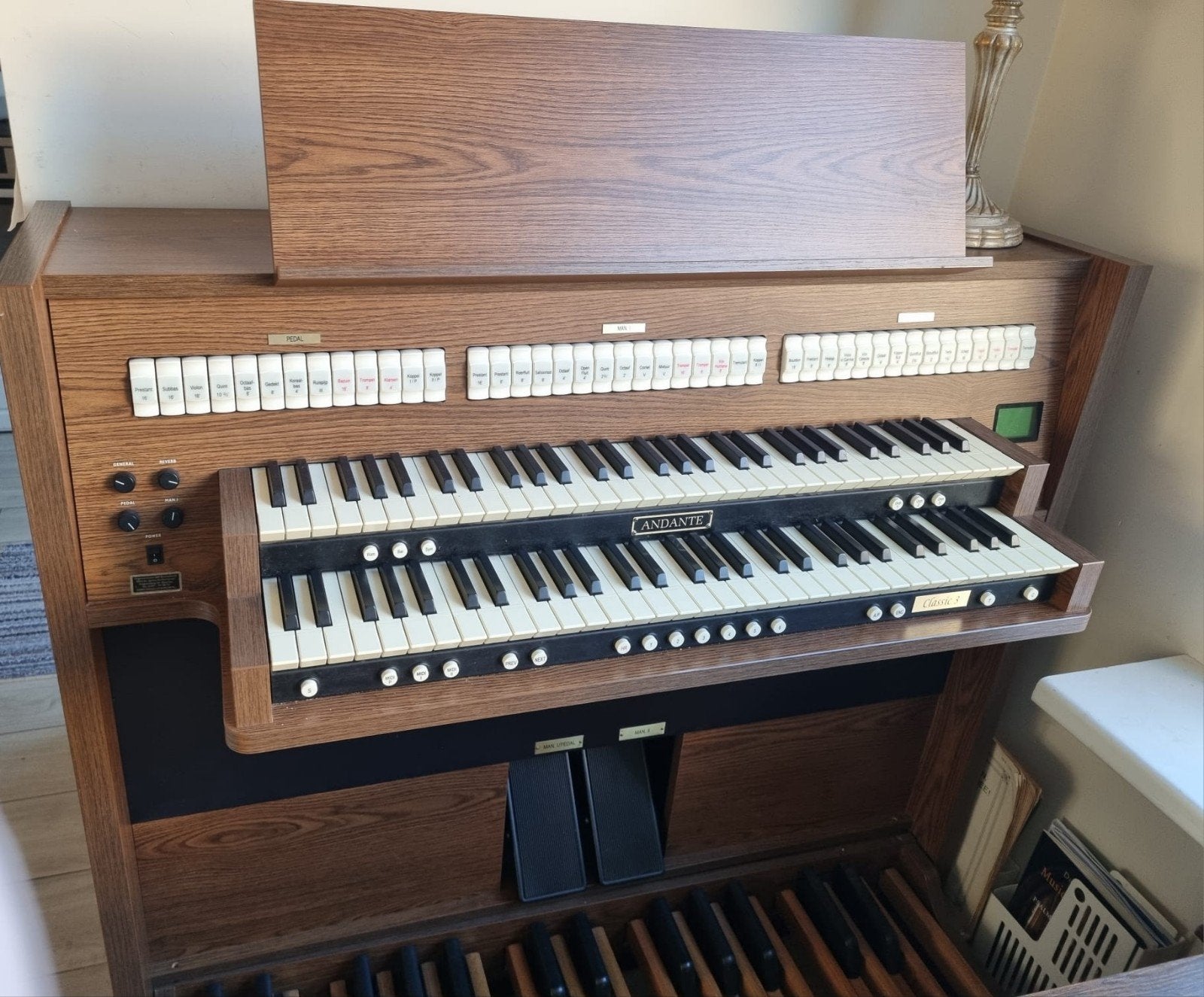Andante orgel, Muziek en Instrumenten, Orgels, Ophalen, Gebruikt, 2 klavieren, Orgel