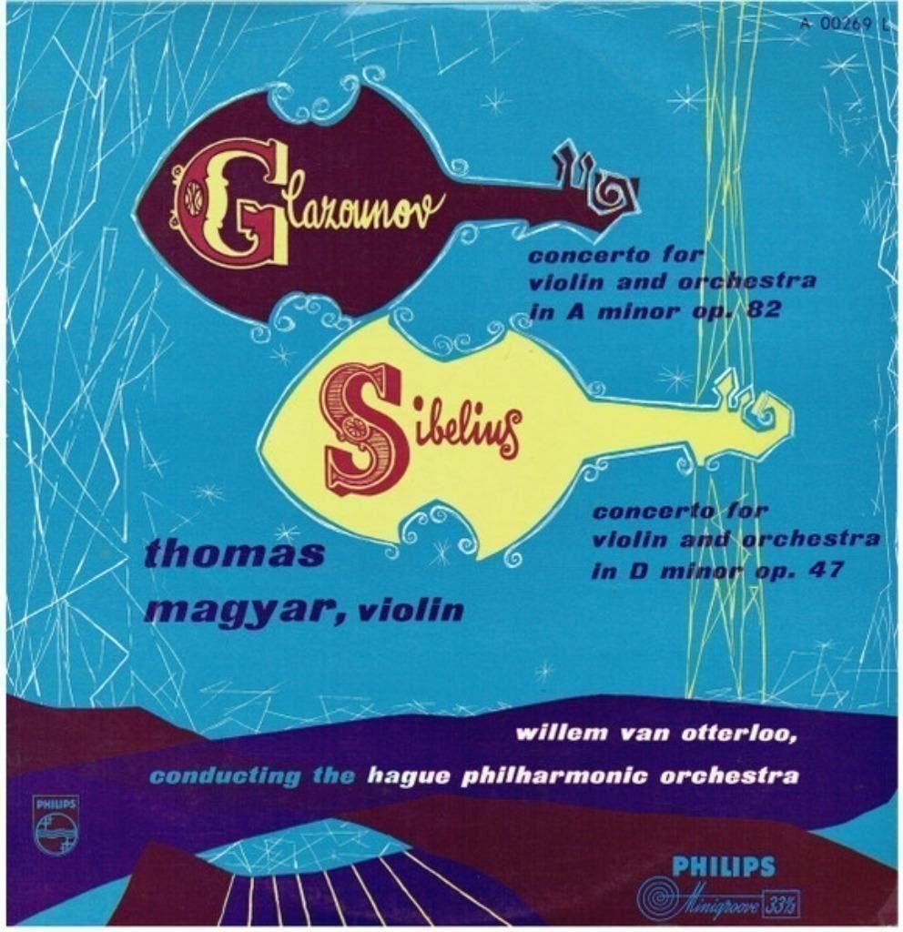 Glazounov-Sibelius-Thomas Magyar- Willem Van Otterloo, Ophalen of Verzenden, Zo goed als nieuw
