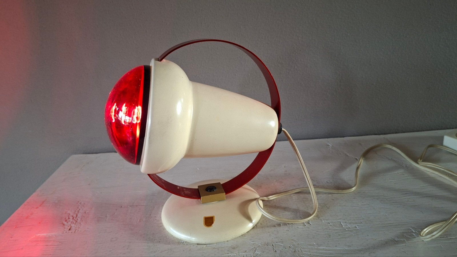 Vintage Philips Infraphil warmtelamp / Space Age lamp, Ophalen of Verzenden