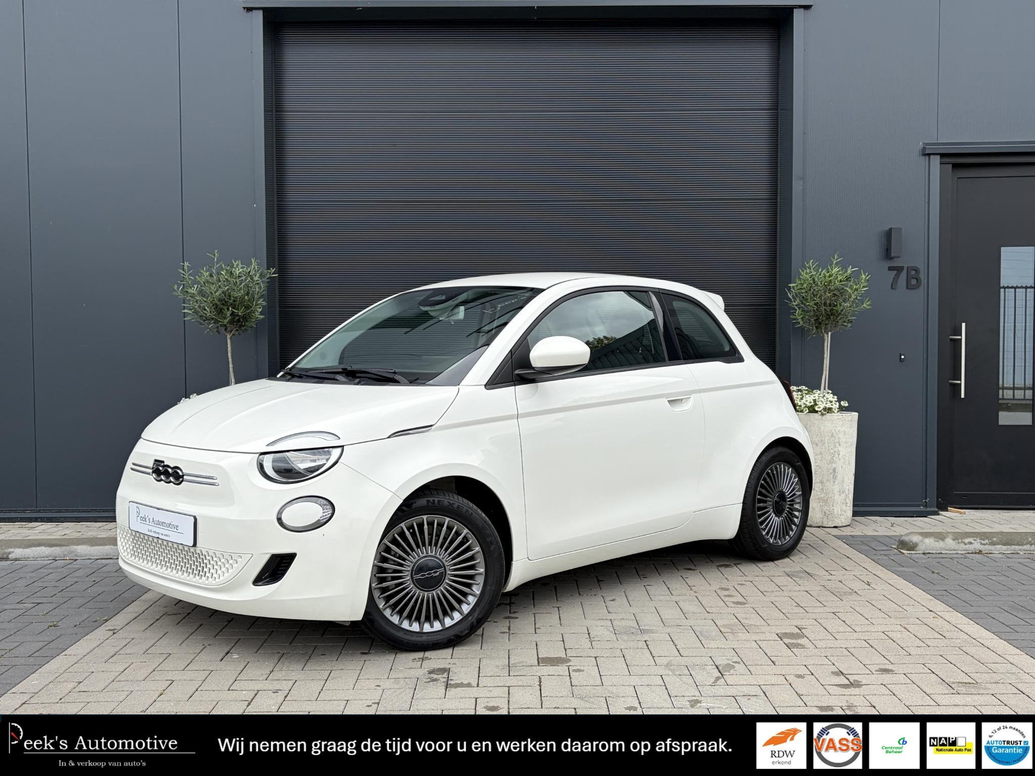 Fiat 500 Icon 42 kWh | Clima | Cruise | Carplay | Draadloze, Auto's, Stof, 4 stoelen, 1265 kg, 255 min