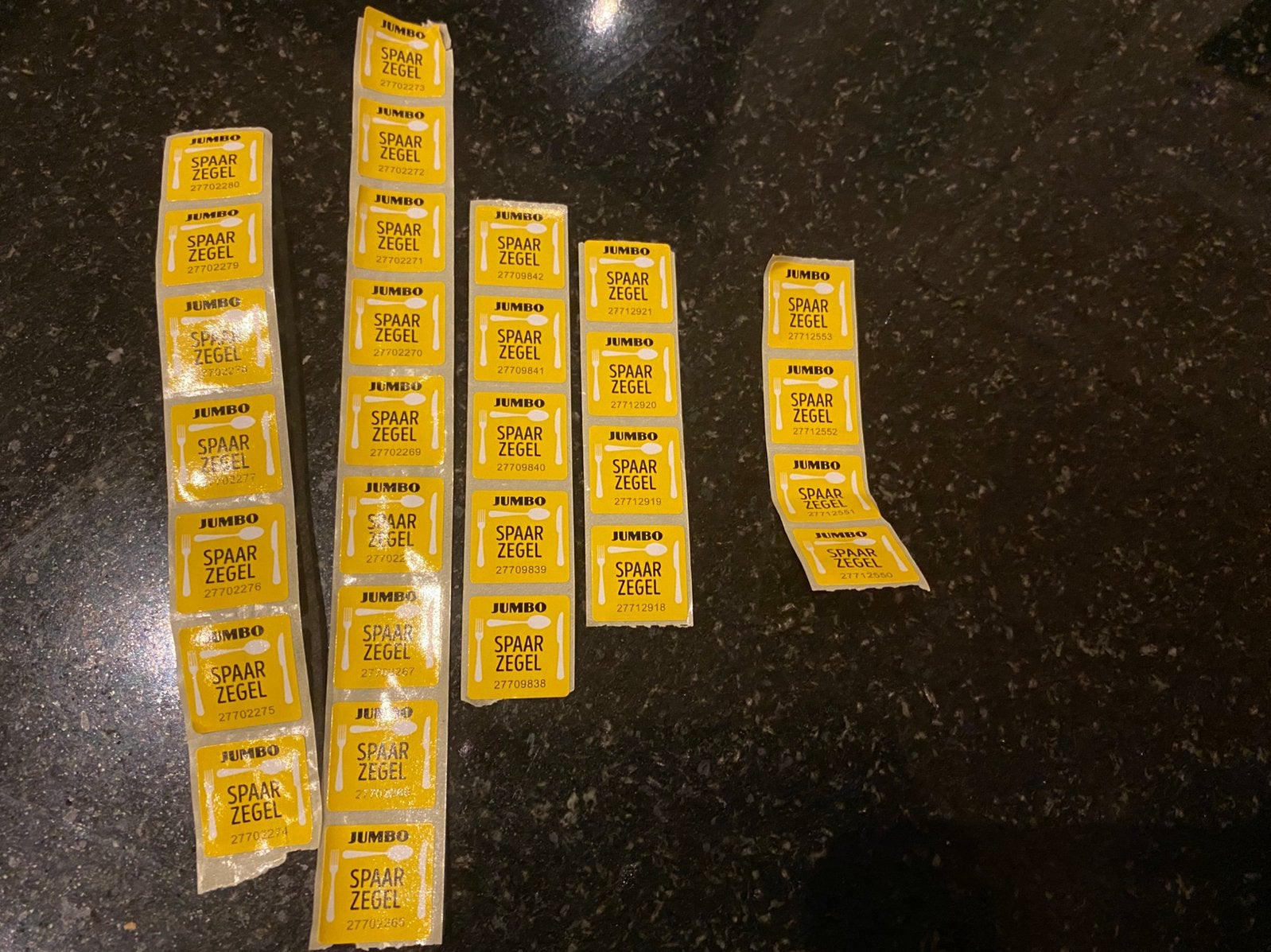 29 zegels spaaractie Jumbo bestek ed, Jumbo, Ophalen of Verzenden