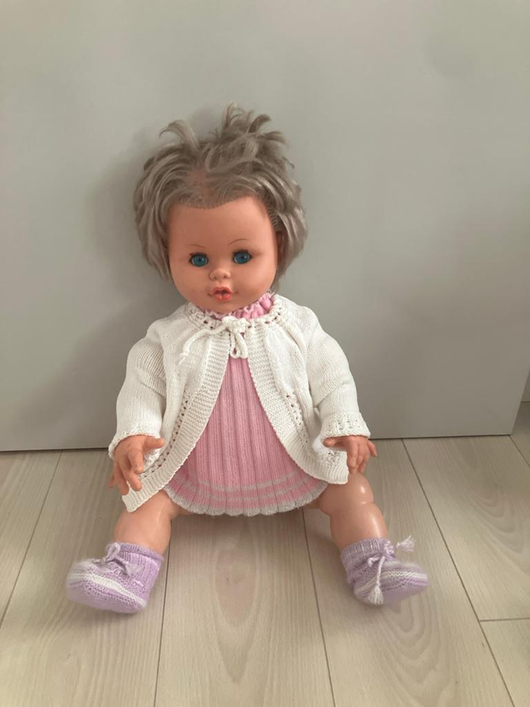 Vintage pop jaren '60 - Groot formaat (70 cm), Verzamelen, Ophalen of Verzenden, Gebruikt, Babypop