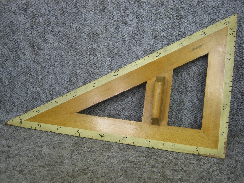 Driehoek Haak. 30 x 50cm. Marabu, Verzenden, Gebruikt, Gereedschap of Toebehoren
