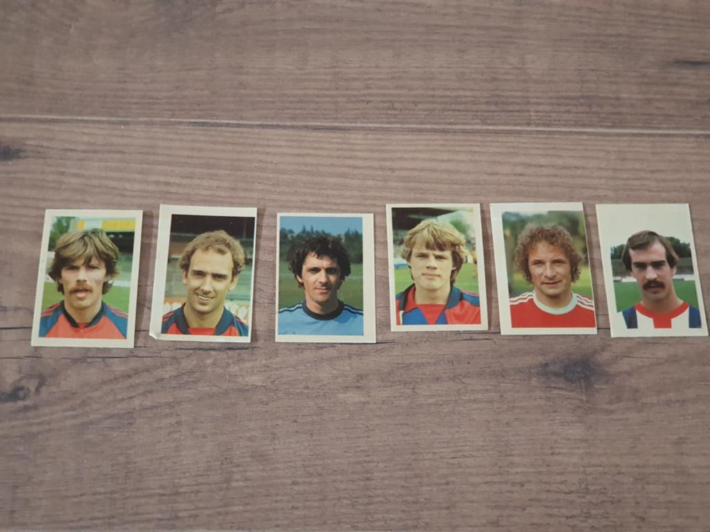 Topvoetbal 80/81  6 stickers, Ophalen of Verzenden, Buitenlandse clubs, Poster, Plaatje of Sticker