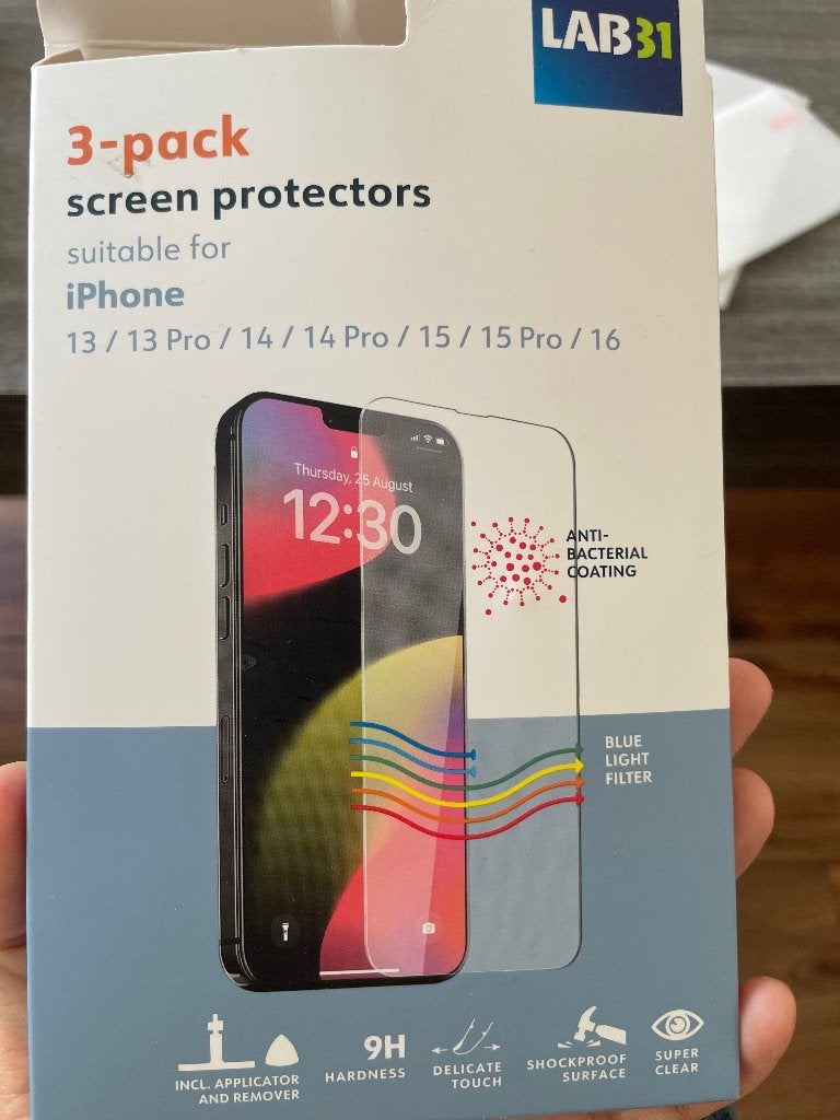telefoon schermbeschermer/phone screen protector, IPhone 15, Wit, Nieuw, Ophalen of Verzenden
