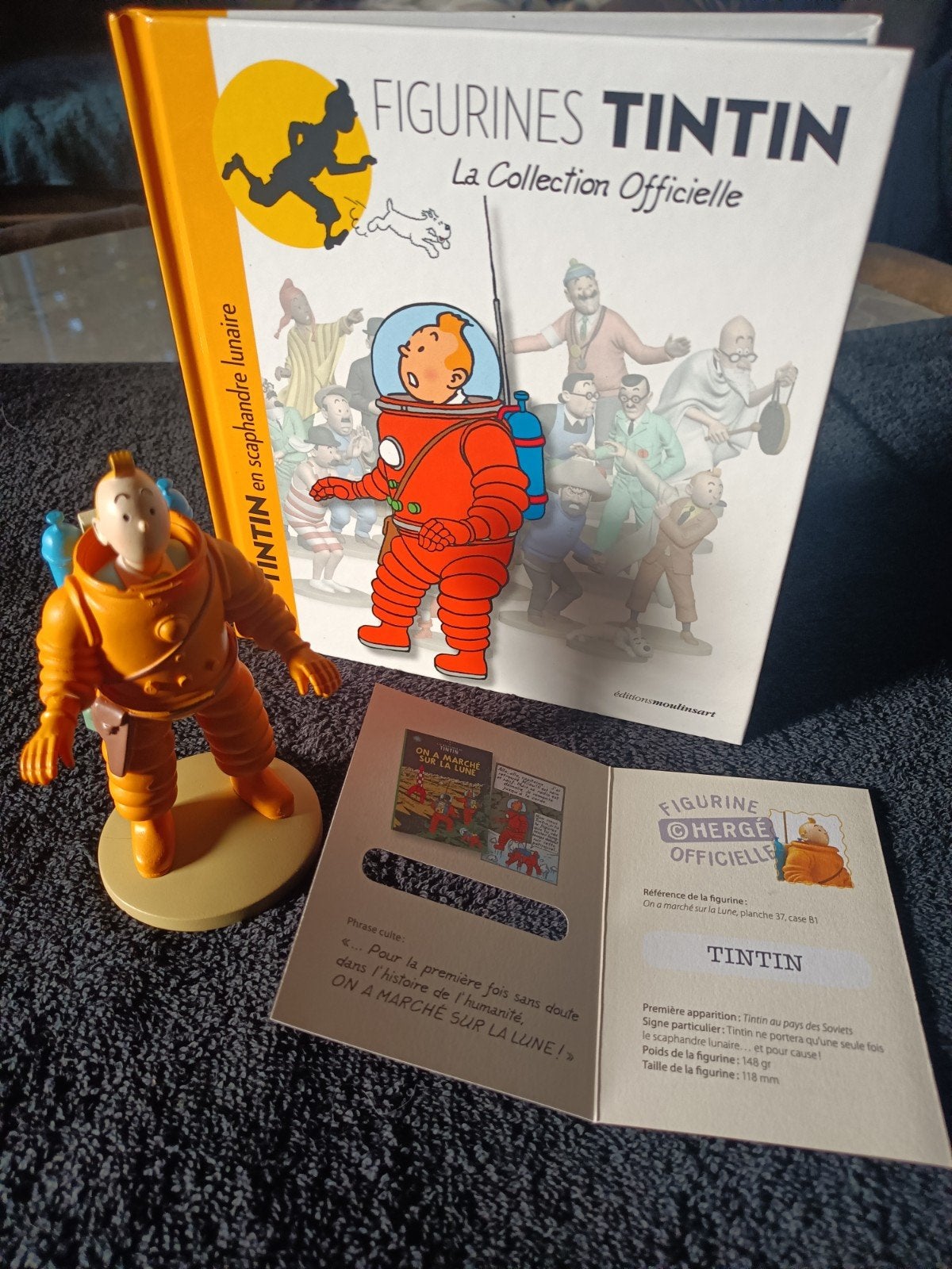 Kuifje in ruimtepak - On a Marché sur la Lune figuur, Ophalen of Verzenden, Zo goed als nieuw