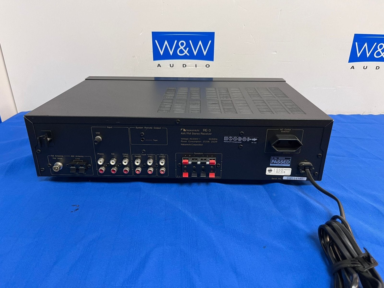 Nakamichi RE-3 Stereo Receiver met afstandsbediening, Overige merken, Gebruikt, ., Ophalen of Verzenden