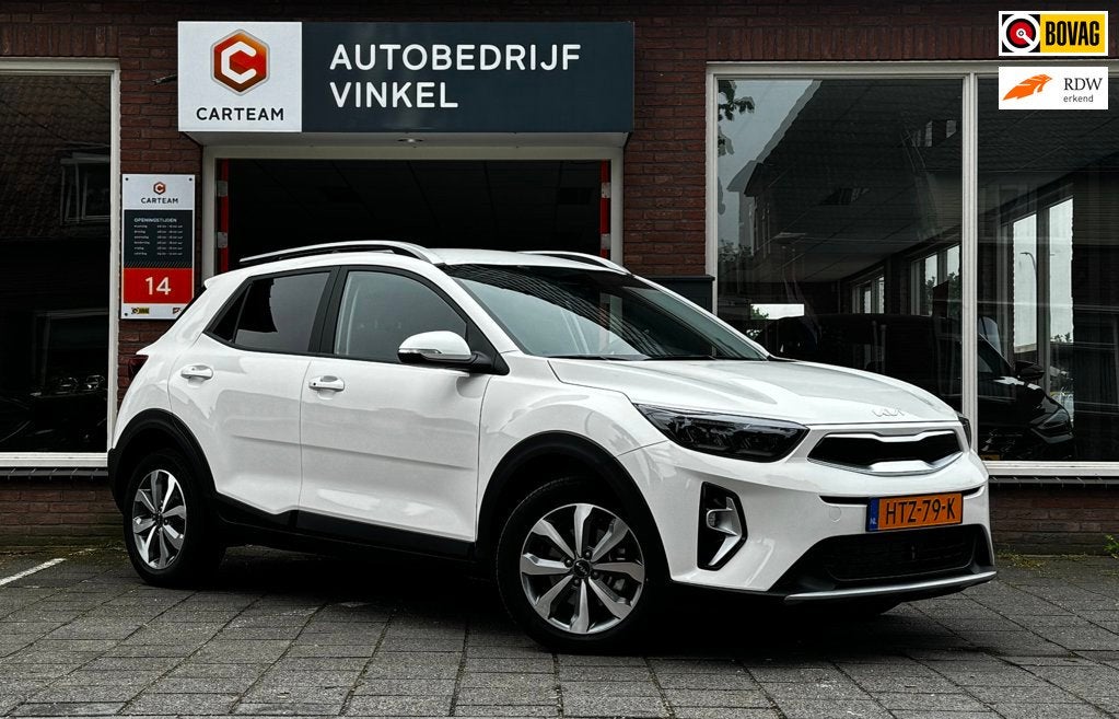 Kia STONIC 1.0 T-GDi MHEV DynamicPlusLine *Carplay*Navi*Stoe, Auto's, Euro 6, 100 pk, Wit, Origineel Nederlands