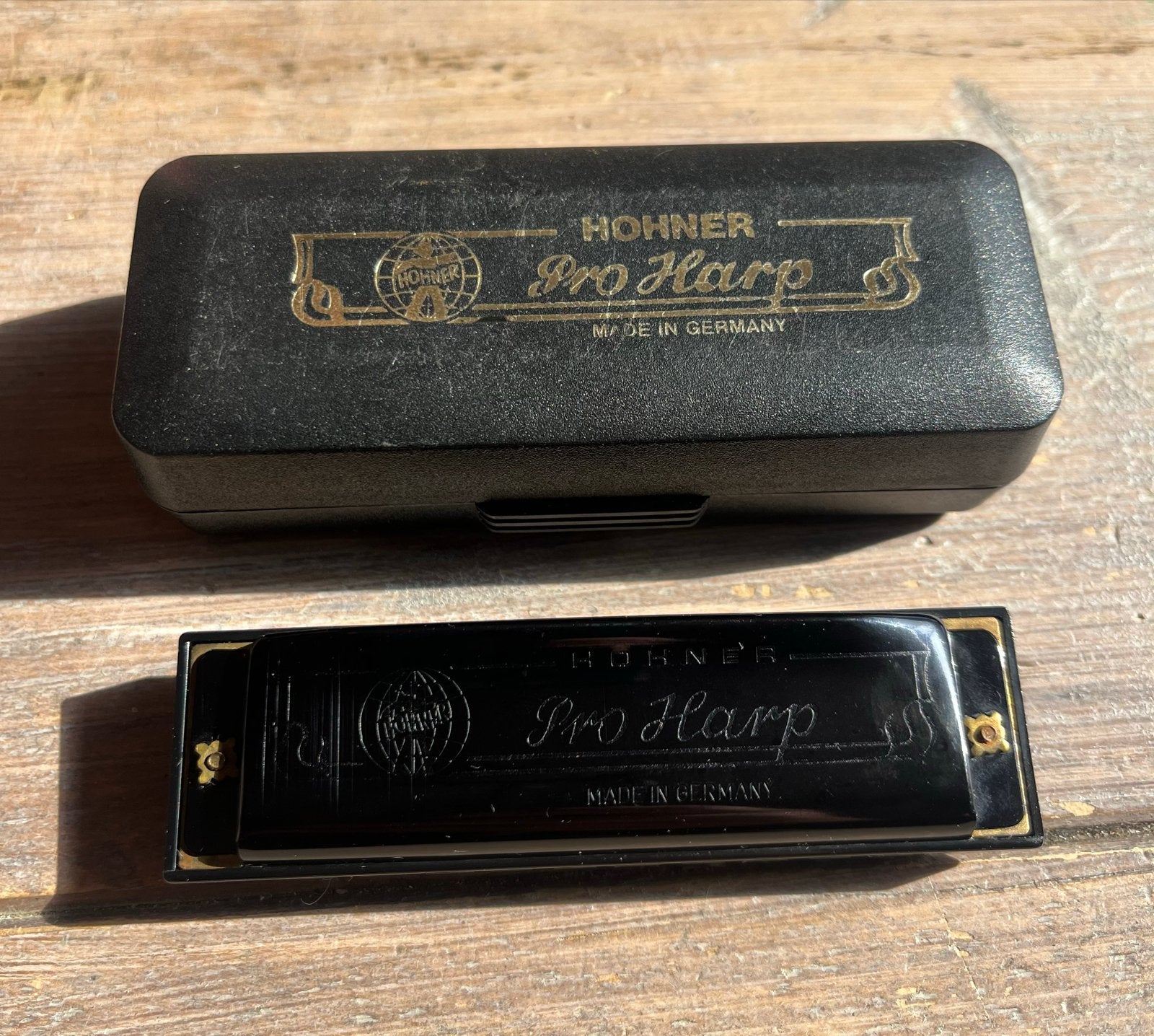 Hohner Pro Harp mondharmonica met koffer, Ophalen of Verzenden, Gebruikt, Diatonisch, Met koffer of doosje