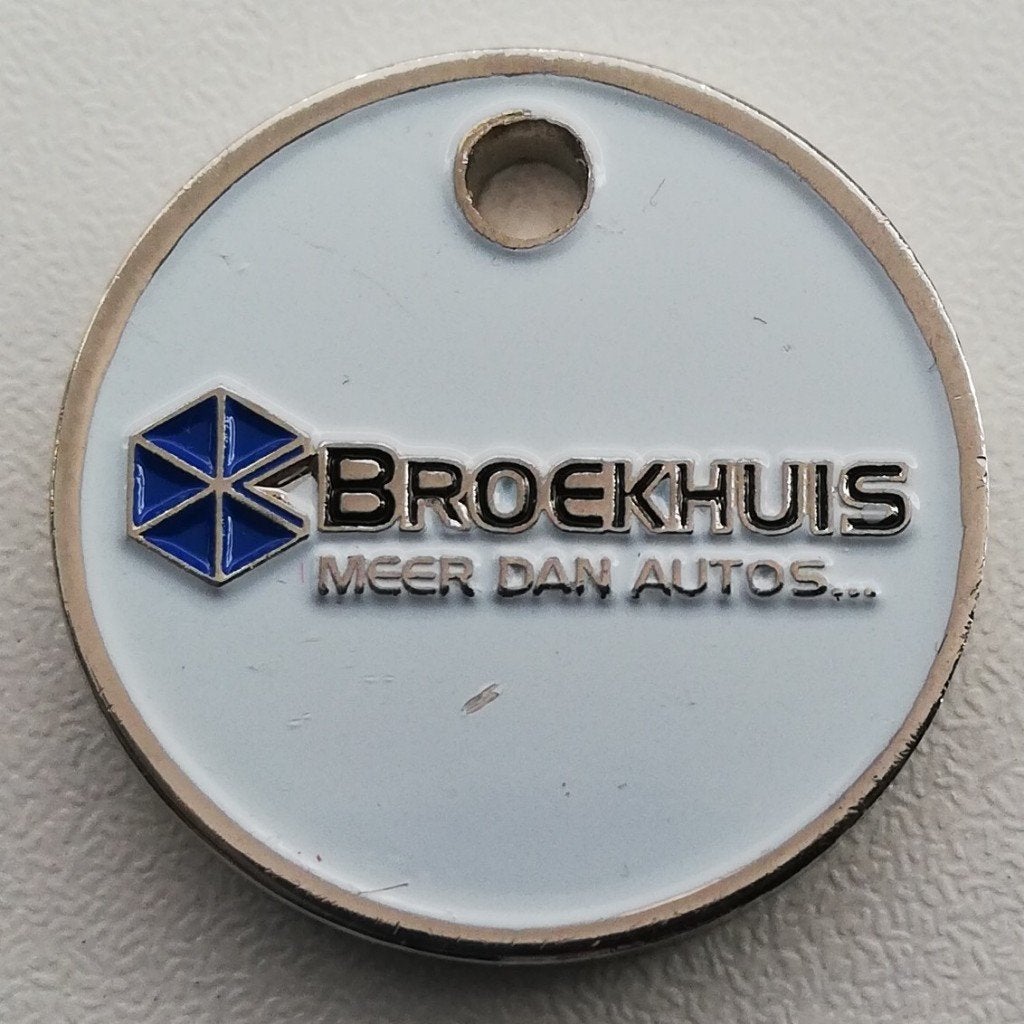 Winkelwagenmuntje Broekhuis Autoverhuur Enschede, Verzamelen, Ophalen of Verzenden