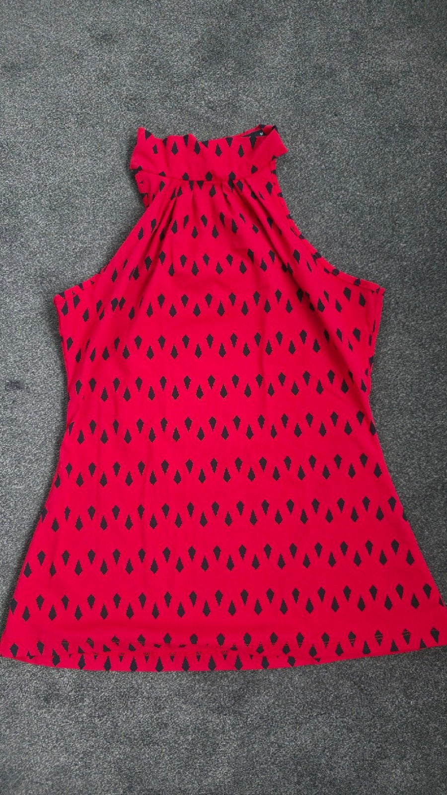 Leuke travelstof haltertop maat M, Maat 38/40 (M), Ophalen of Verzenden, Gedragen, Rood
