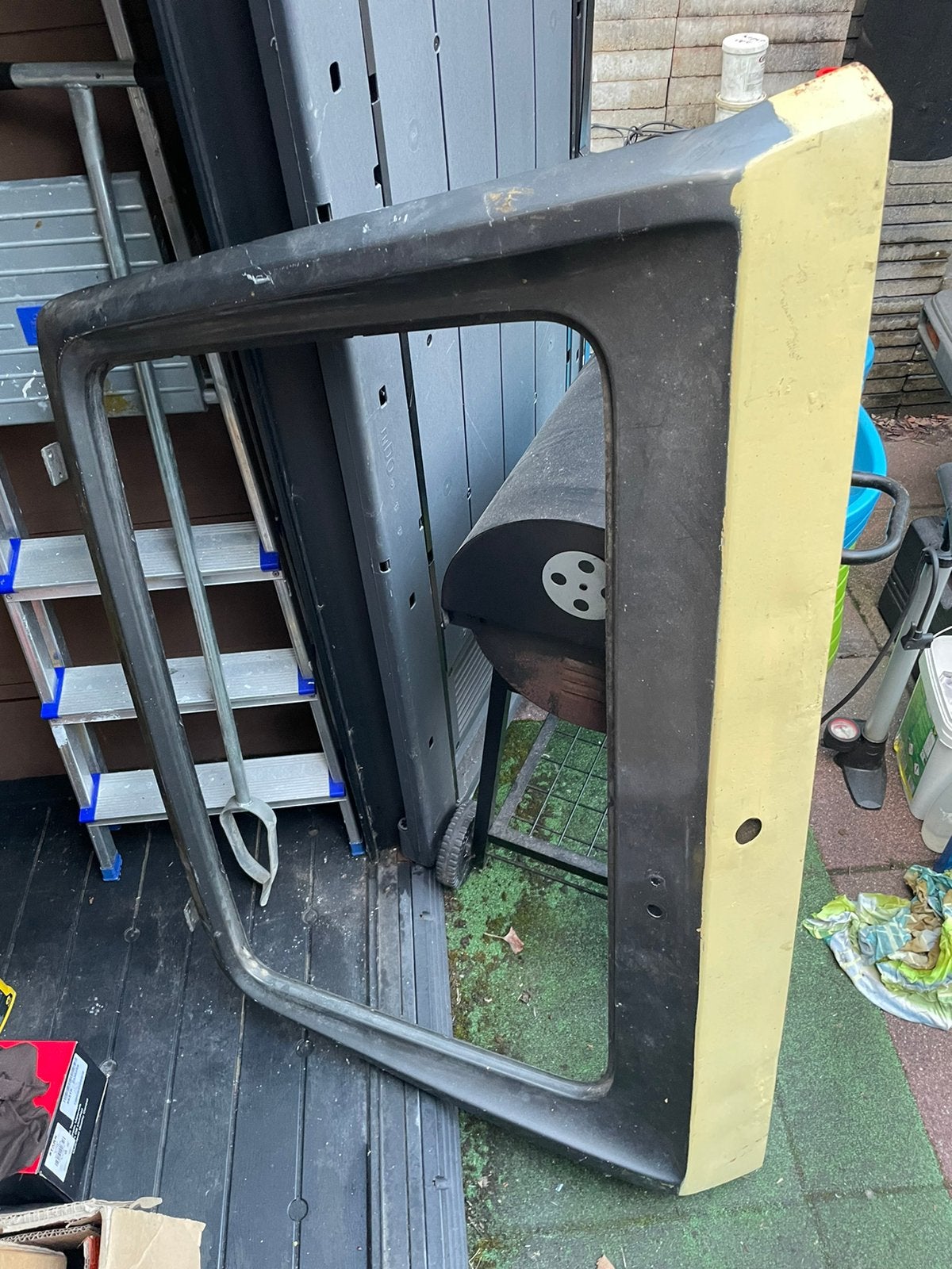 VW Golf 1 kofferklep achterklep roestvrij, Ophalen, Gebruikt