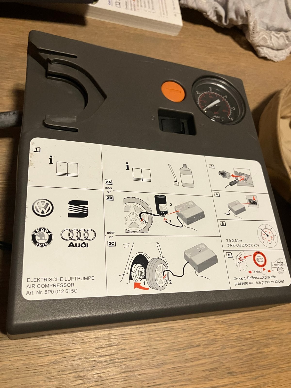 Elektrische Luchtpomp / Air Compressor VW AUDI SKODA SEAT, Ophalen of Verzenden, Nieuw