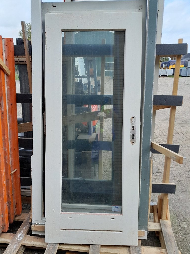 Tuindeur 83x201, Doe-het-zelf en Verbouw, Ophalen, Gebruikt, Buitendeur, 200 tot 215 cm