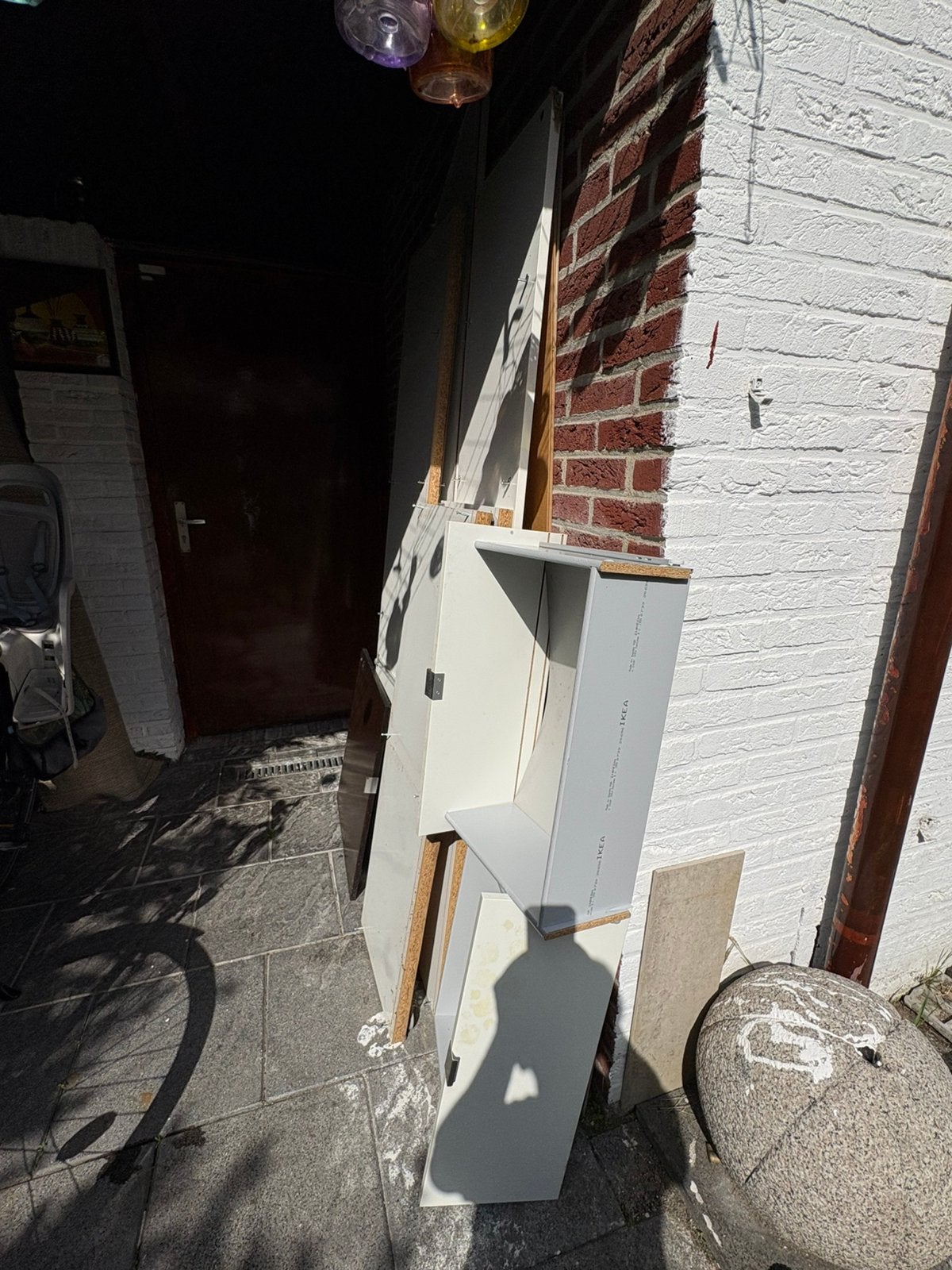 Gratis disassembled cabinet, Doe-het-zelf en Verbouw, Ophalen, Gebruikt, Minder dan 25 mm, Plank