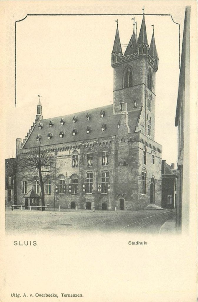 379-088-017 Sluis Stadhuis, Verzenden, Voor 1920, Zeeland