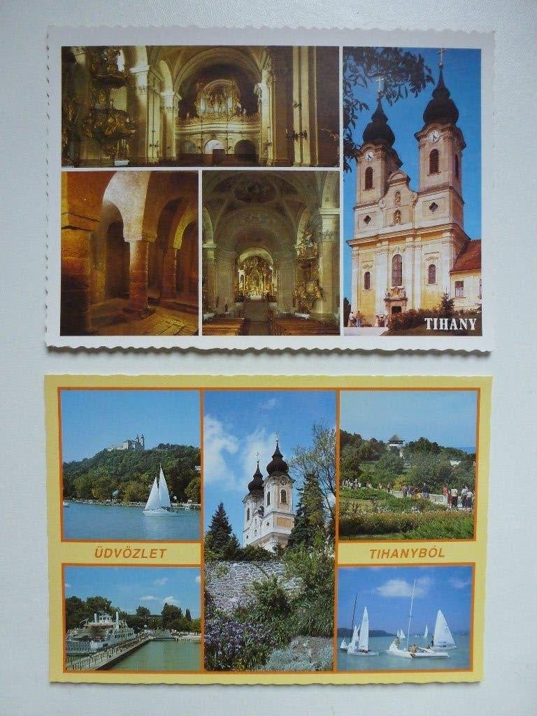 Ansichtkaart ansicht kaart Hongarije - Tihany - Balaton - 2x, Ophalen of Verzenden, 1980 tot heden, Ongelopen, Overig Europa