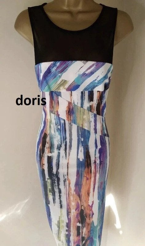 Karen Millen prachtig  print jurk maat 10/38, Maat 38/40 (M), Ophalen of Verzenden, Zo goed als nieuw, Boven de knie