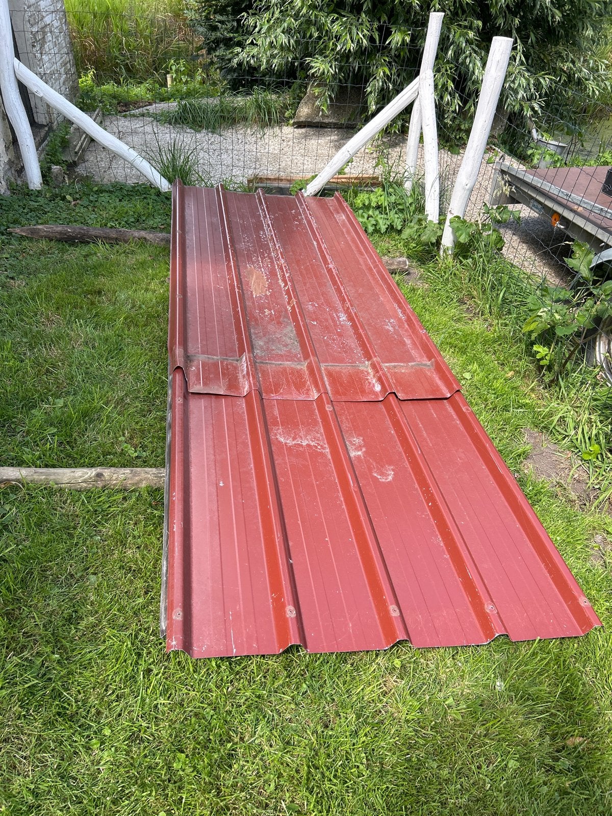 Dakplaten 3 meter, Doe-het-zelf en Verbouw, Gebruikt, Overige kleuren, 5 tot 10 m², Metaal