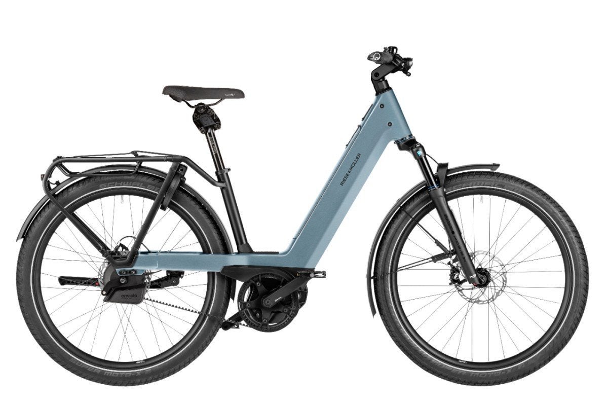 Riese & Müller Nevo5 Automatiq 800wh Lage instap ice blue, -, -, Nieuw, -