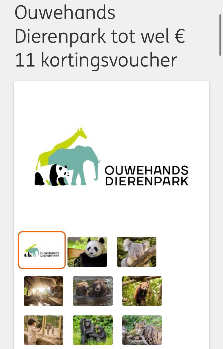Ouwehands Dierenpark tot €11,00 korting, Drie personen of meer, Kortingskaart