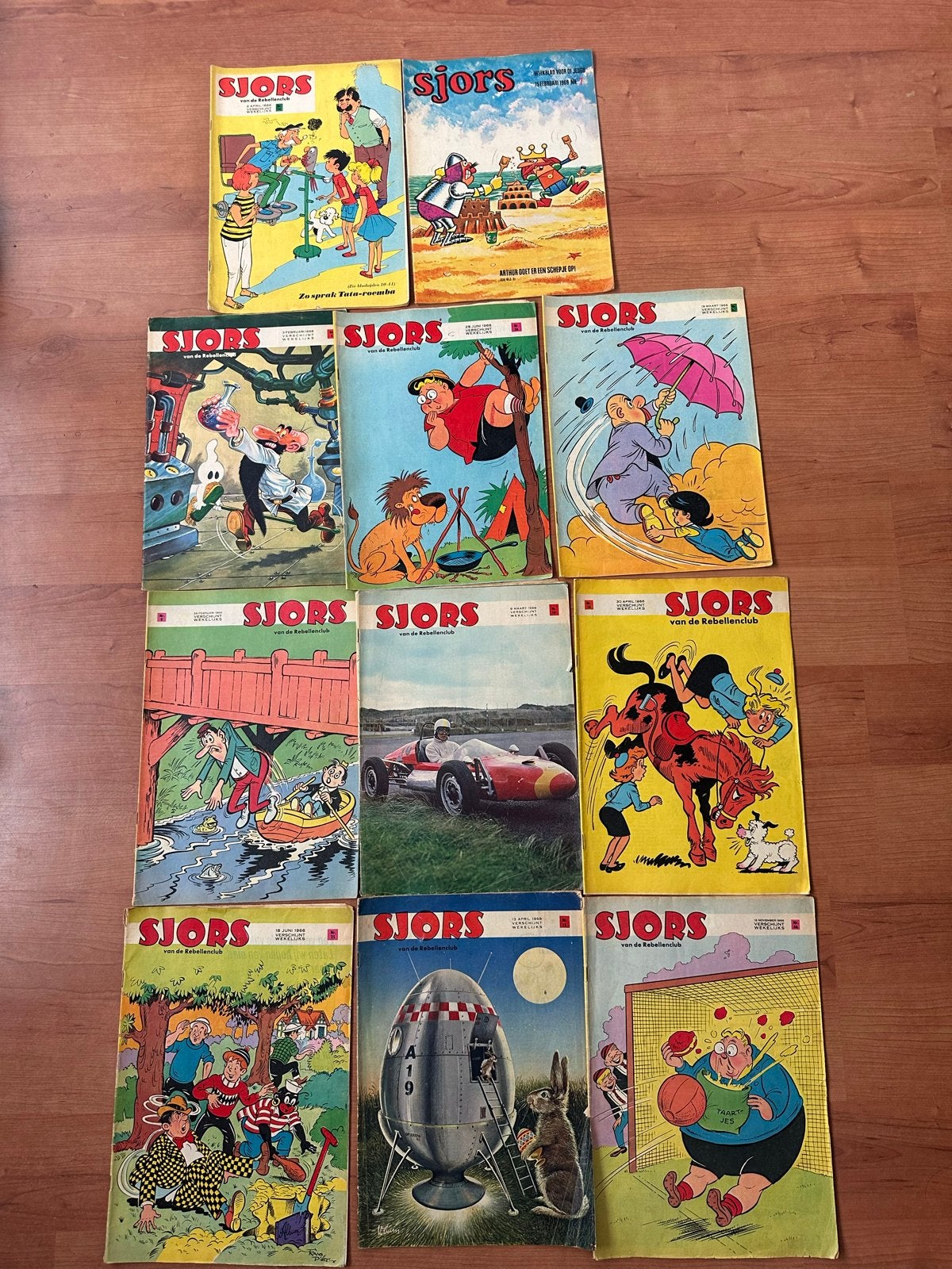 Sjors van de Rebellenclub - 11 tijdschriften set, Verzenden, Gelezen, Overige typen