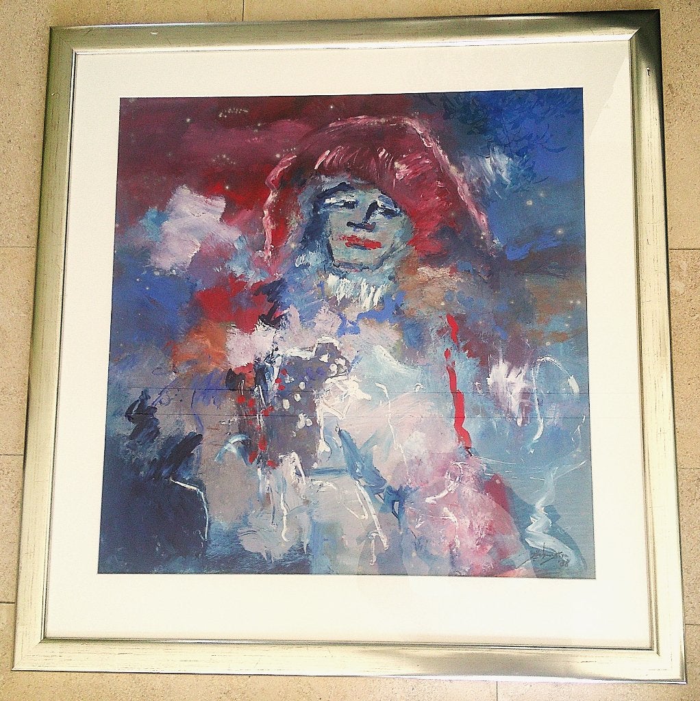 jonge vrouw in abstract '88 - Jelle Hoogstra 1924-2003, Ophalen