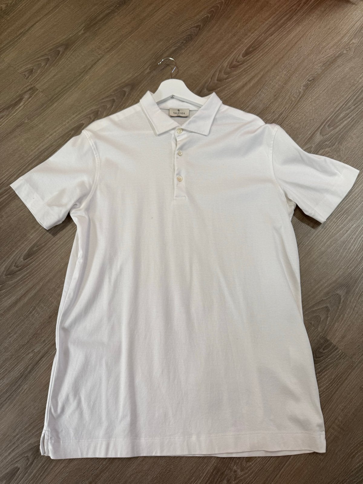 Valenza Polo Glans Wit - Maat XL (valt als L), Ophalen of Verzenden, Zo goed als nieuw, Maat 52/54 (L), Wit