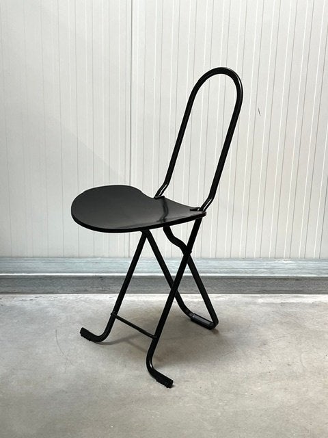 Dafne Paperclip stoel Gastone Rinaldi vintage klapstoel, Huis en Inrichting, Gebruikt, ., Zwart, Vintage