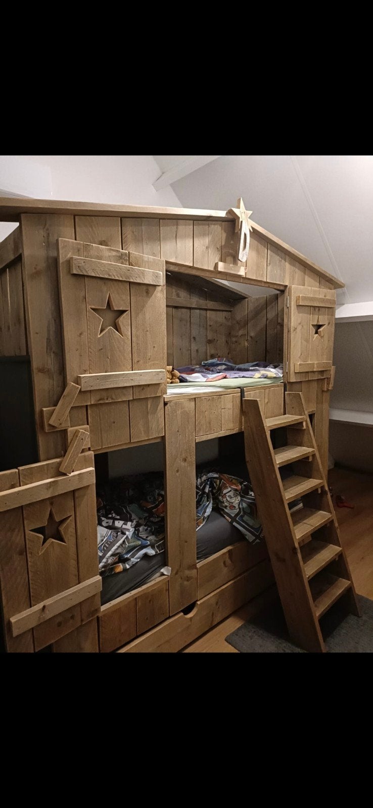 Zeer mooie boomhut ideaal voor tweeling ., Ophalen, Zo goed als nieuw, Hoogslaper