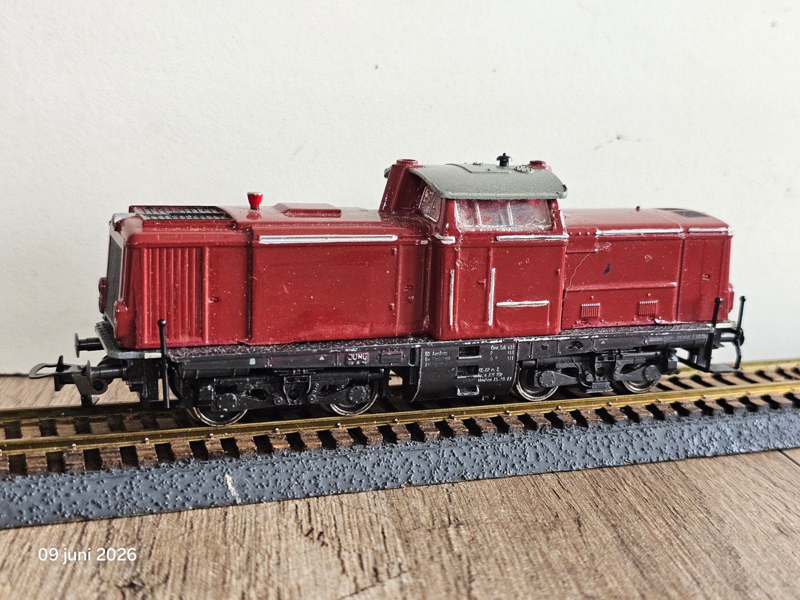 Modeltrein Ho fleischmann V100 diesellokomotief, Ophalen of Verzenden, Gelijkstroom, Wagon, Fleischmann