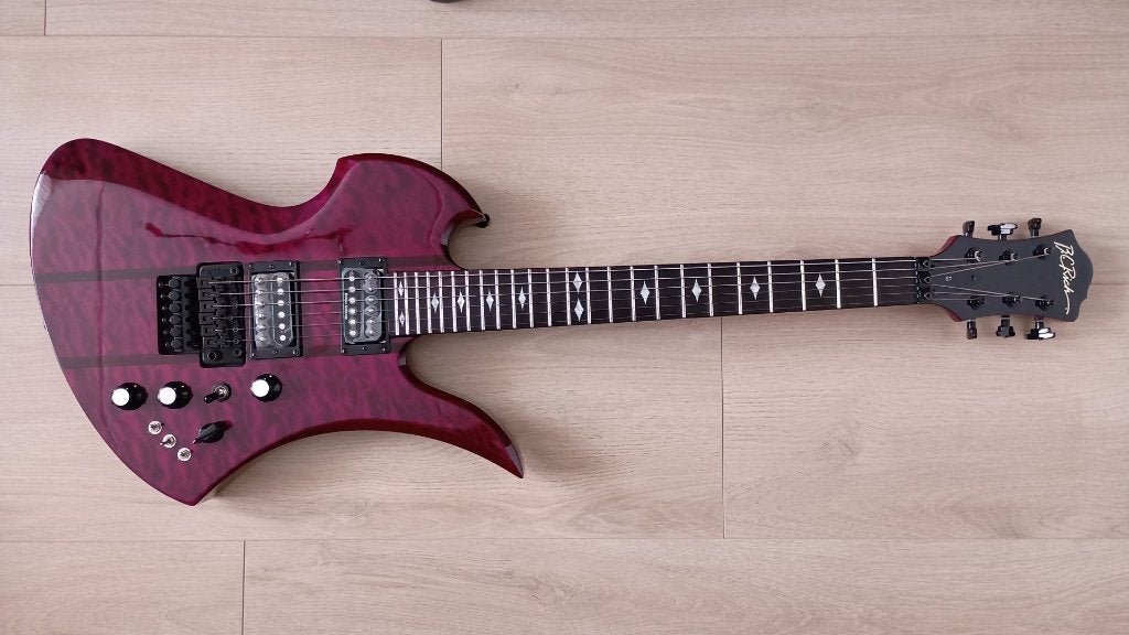 BC Rich Mockingbird ST Trans Purple 2012, Muziek en Instrumenten, Ophalen of Verzenden, Zo goed als nieuw, Solid body, Overige merken