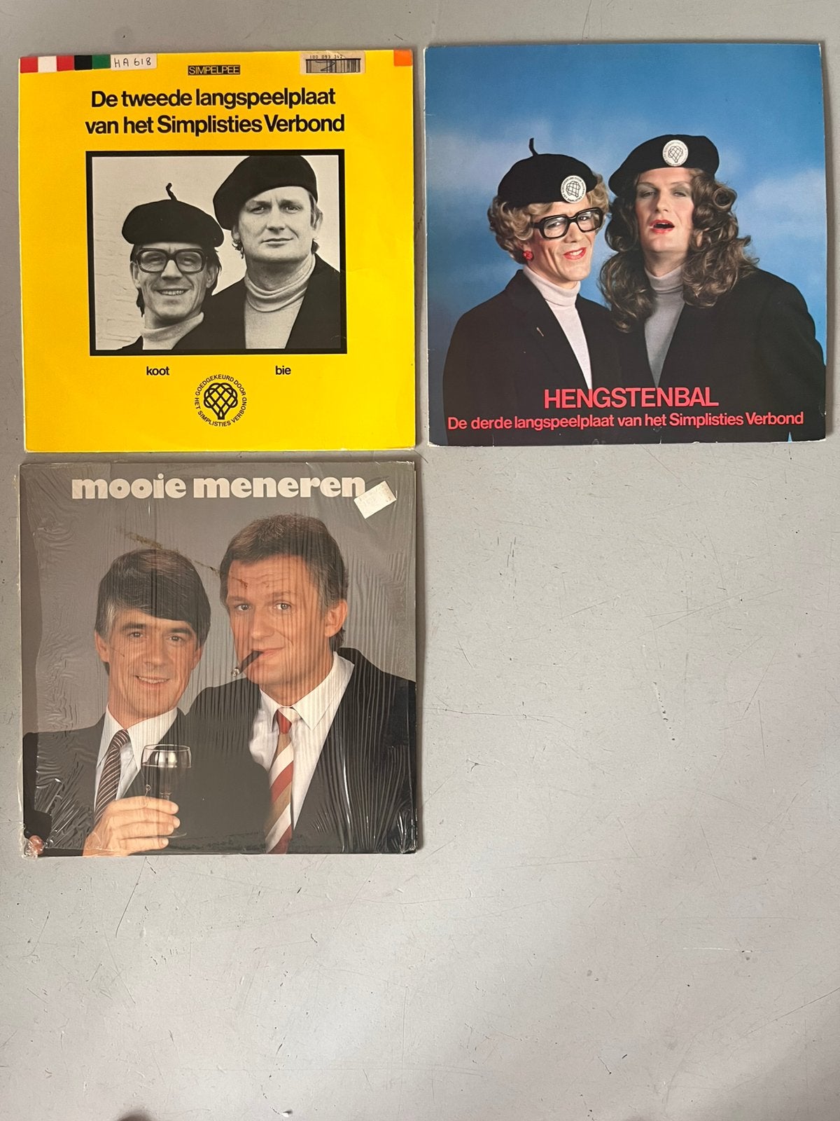 LP’s Simplistisch Verbond en Van Kooten en de Bie, Ophalen, LP, Cabaret of Kleinkunst, Zo goed als nieuw