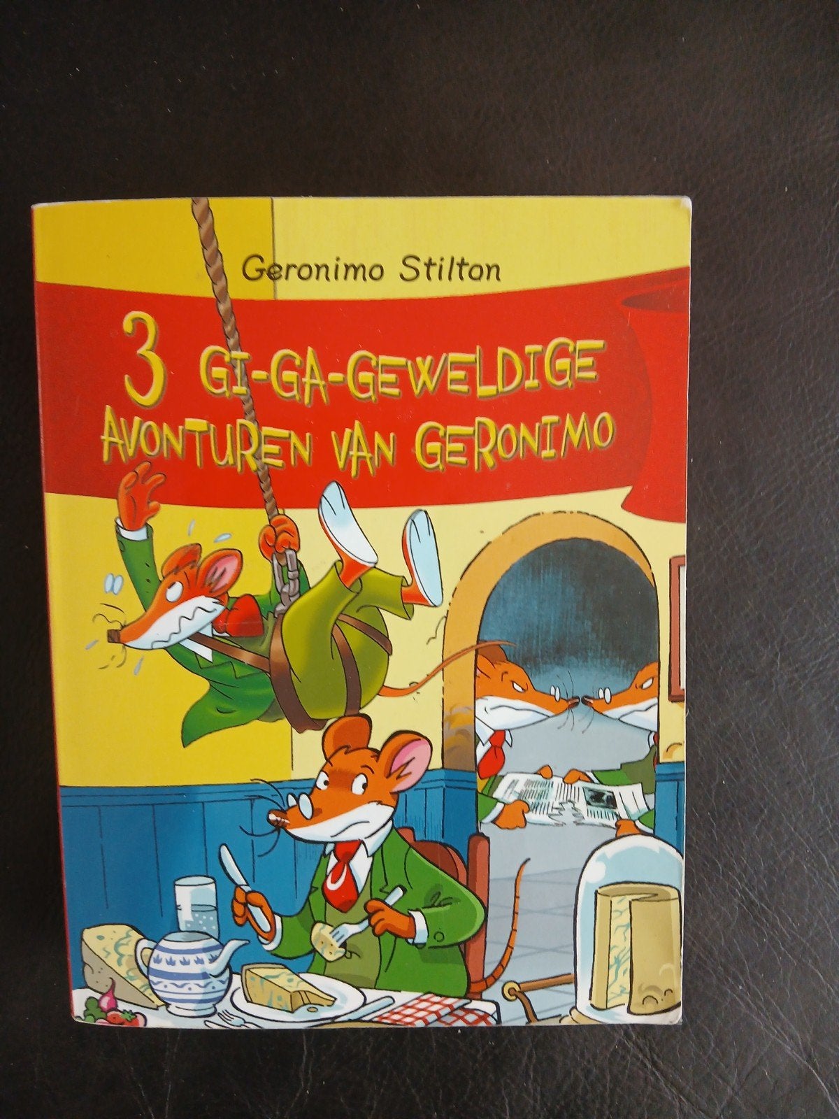 Geronimo Stilton: 3 Gi-Ga-Geweldige Avonturen, Ophalen of Verzenden, Gelezen, Geronimo Stilton, Fictie