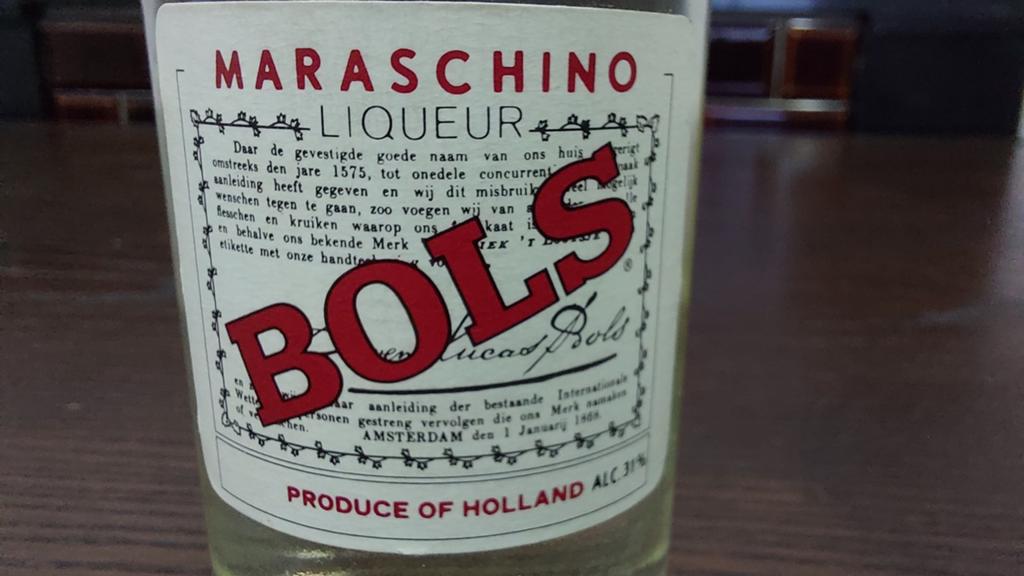 Bols Likeur Maraschine 31% flesje 14 cm hoog, Ophalen of Verzenden
