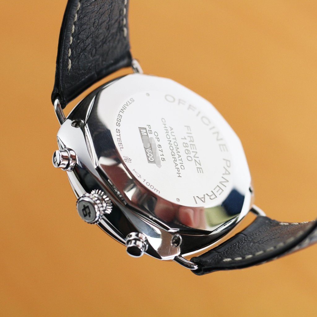 Panerai Radiomir Chronograph PAM288 45 (Zeer goed/ 2011), Overige merken, Leer, Staal, Polshorloge