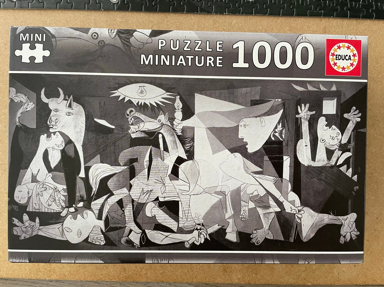 Educa Guernica Picasso Puzzel 1000 stukjes Compleet, Ophalen of Verzenden, 500 t/m 1500 stukjes, Gebruikt