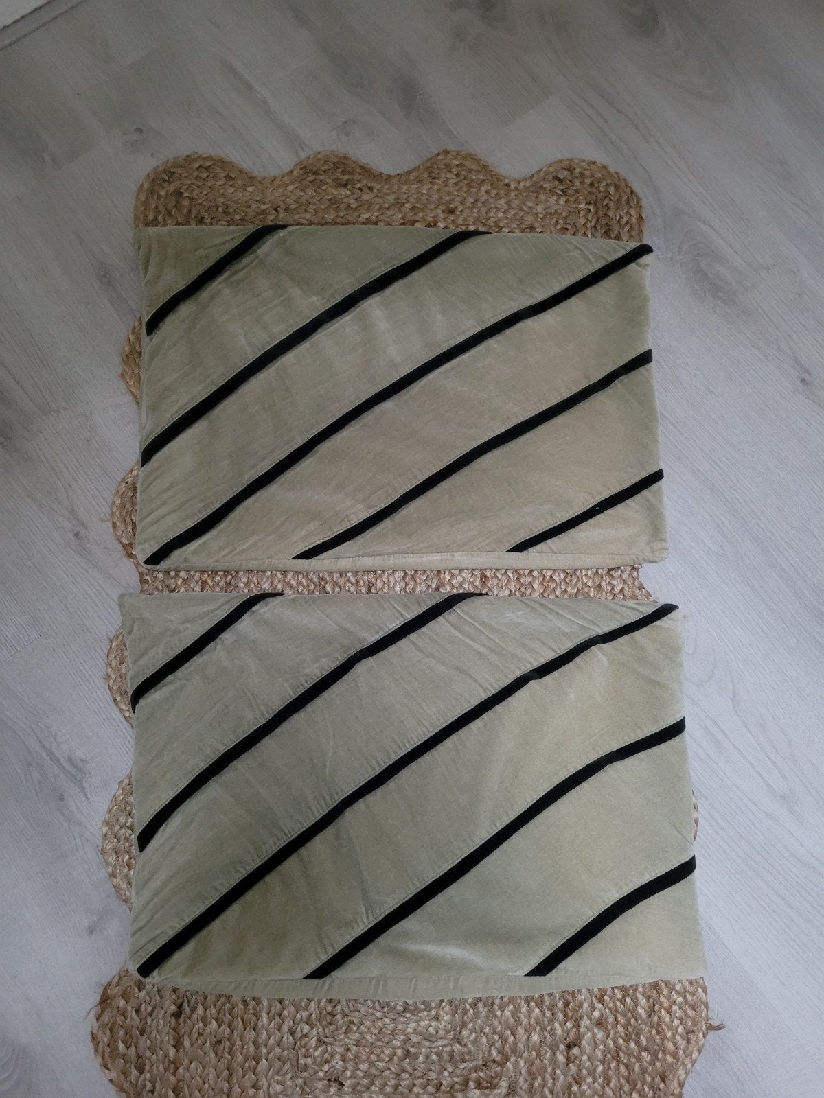 2x Nous Living Kussenhoezen, Overige merken, Met print, Beige, Kussenhoes