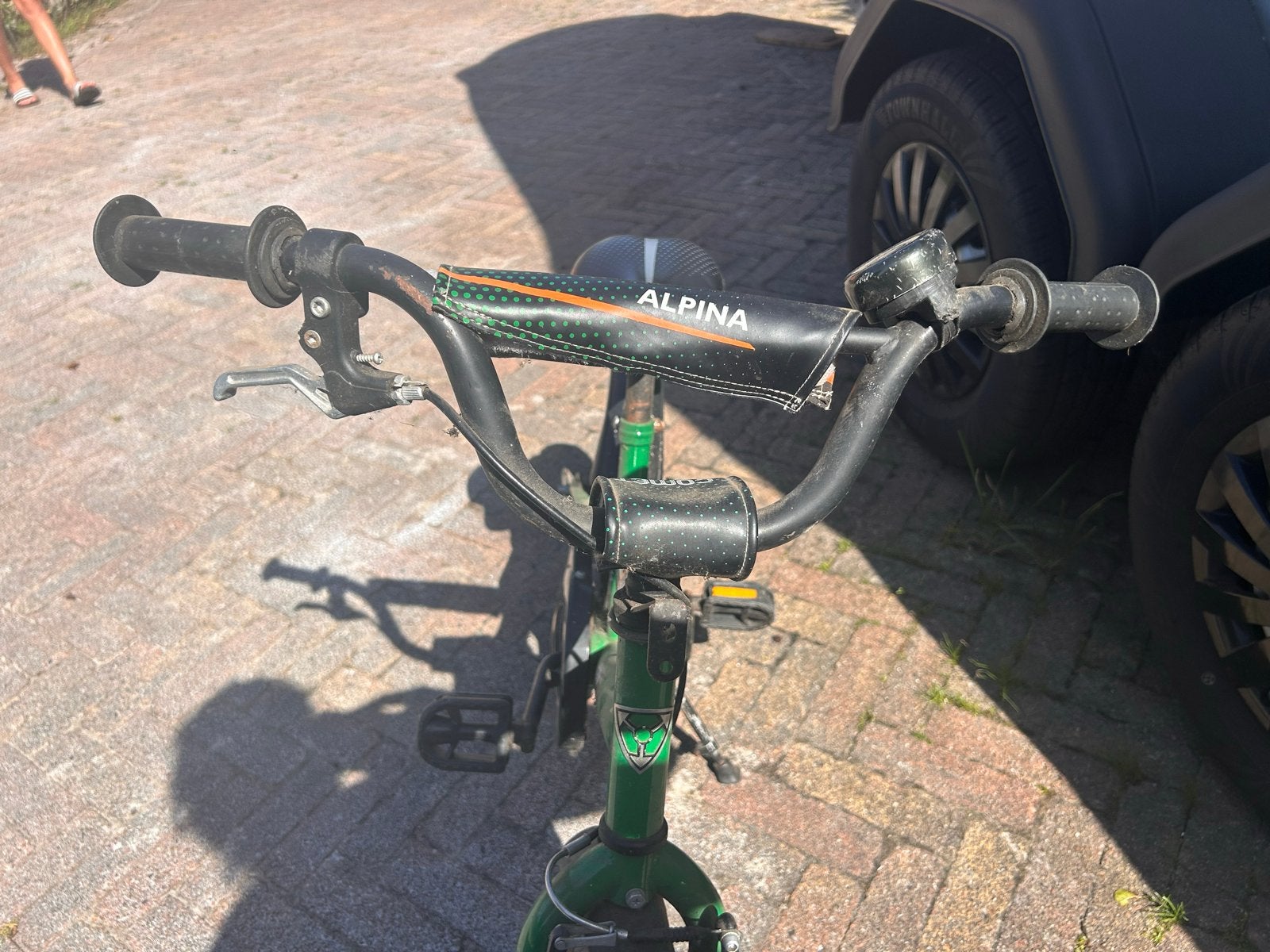 Alpina kinderfiets - Heeft aandacht nodig, super fiets!, Fietsen en Brommers, Ophalen, Gebruikt, Velgrem, 16 tot 20 inch