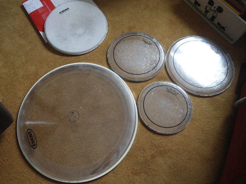 Evans drumvel 14  inch en Remo 10+12+14 inch, Ophalen of Verzenden, Gebruikt, Overige merken