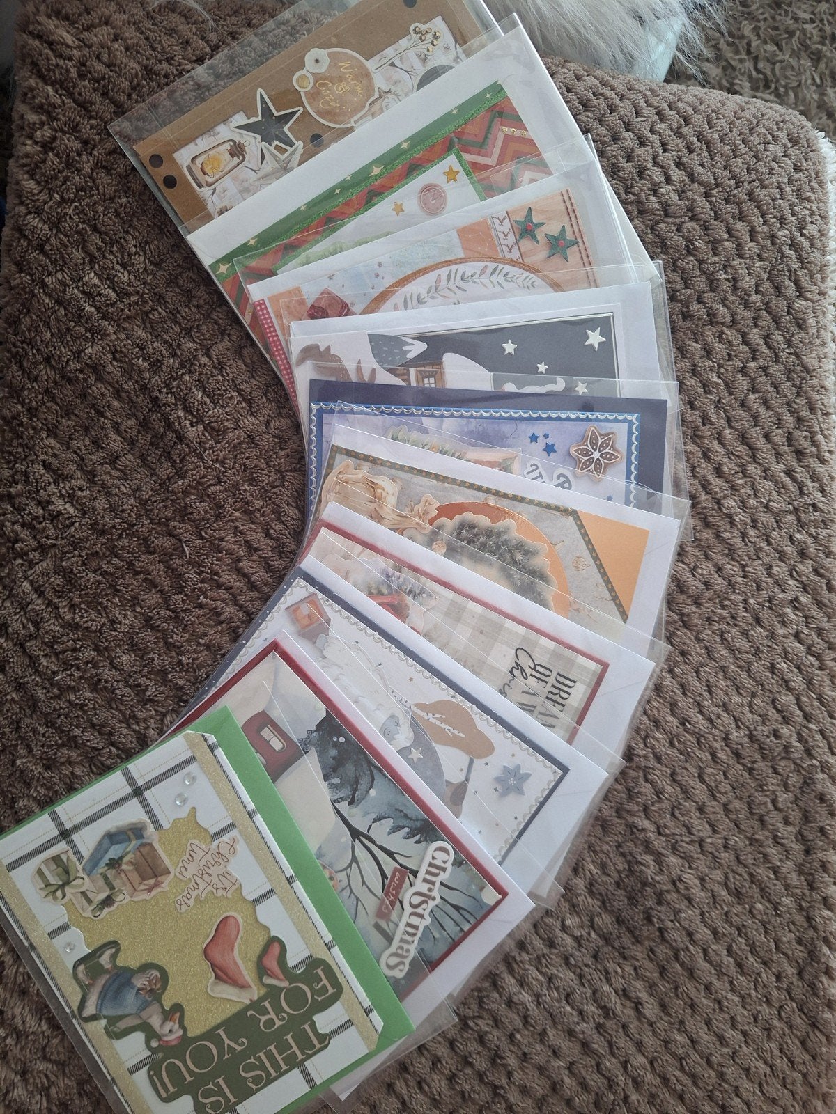 Set 10 kerstkaarten, Ophalen of Verzenden, Nieuw, Kerst