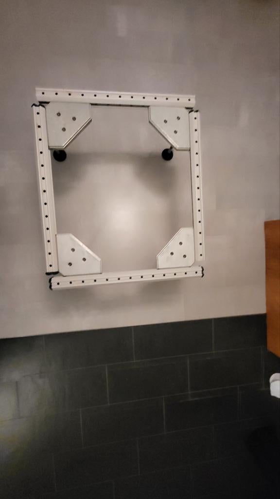 Vitra onderstel AdHoc, 80x80cm, Ophalen, Tafelpoot, 50 tot 100 cm, 50 tot 100 cm