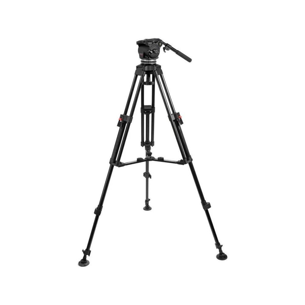 Cartoni professionele Tripod met Focus HD Fluid Head + tas, Ophalen, Gebruikt, Driepoot, 150 tot 175 cm