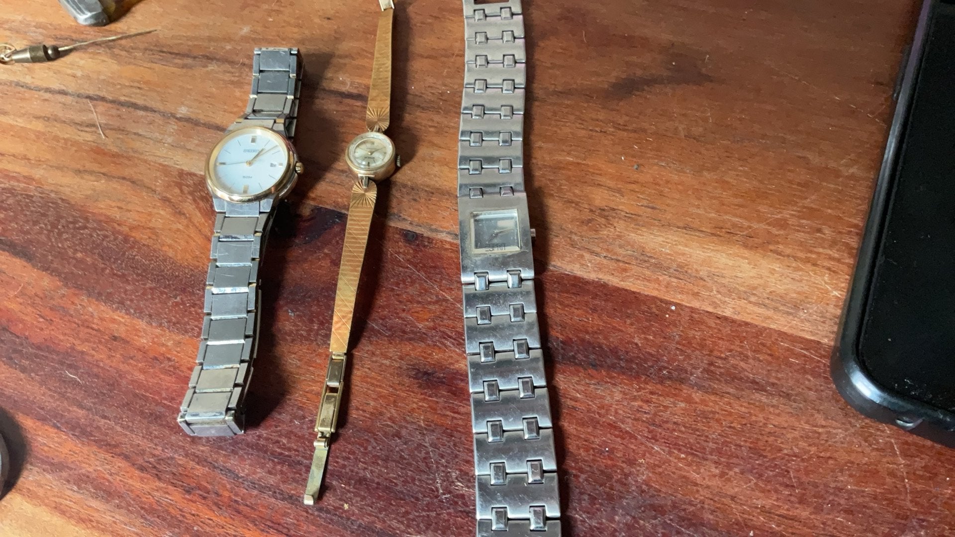 Diverse horloge 3 x, Ophalen, Zo goed als nieuw, Staal, Seiko