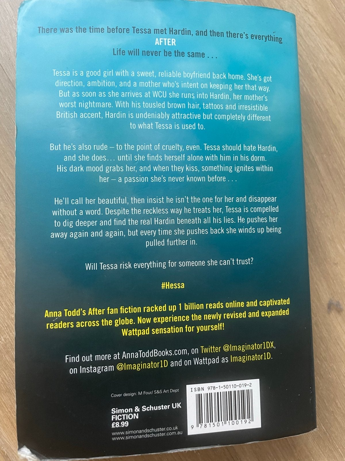 After - Anna Todd (Engels), Boeken, Ophalen, Zo goed als nieuw, Europa overig